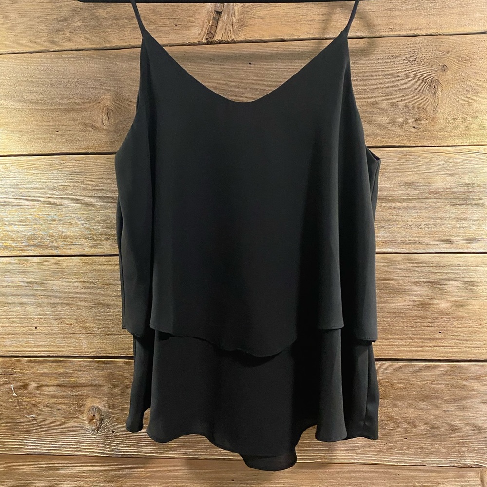 Francescas black tank top
